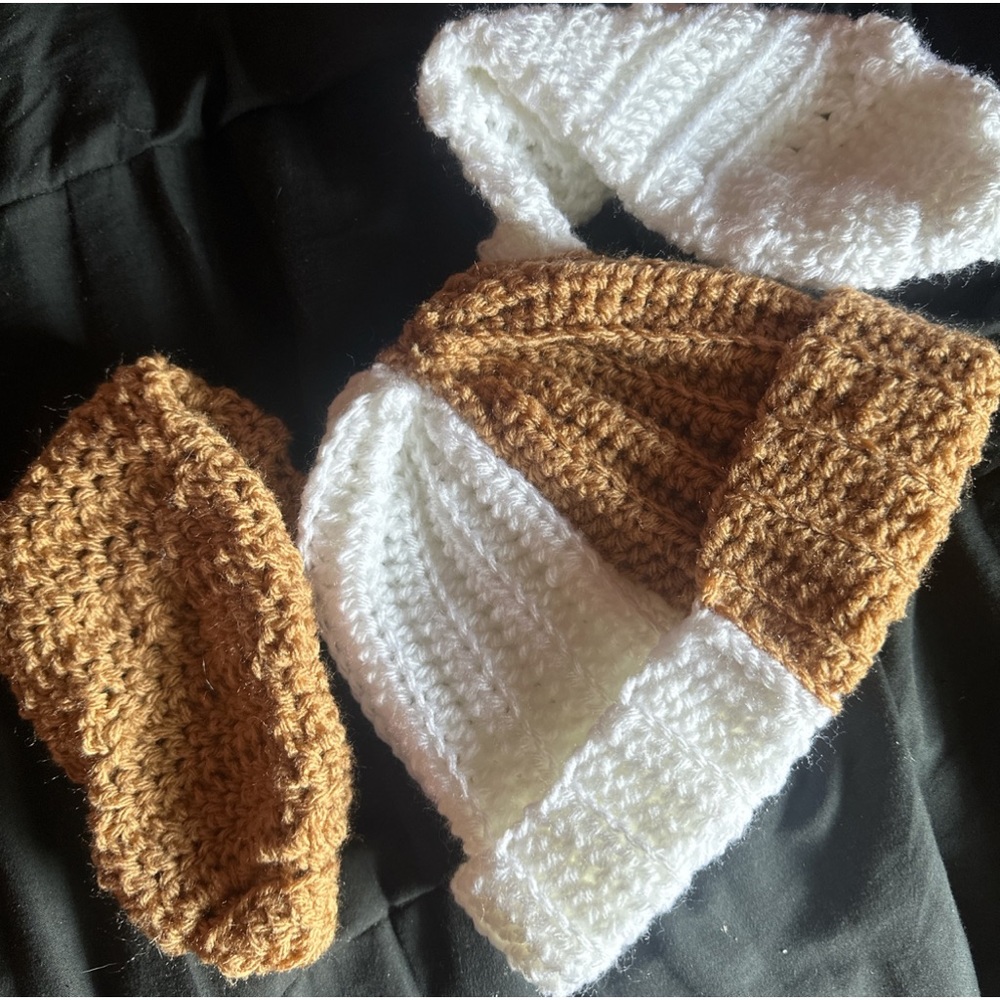 Crochet bunny ears beanie